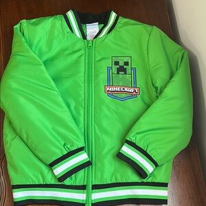 Green Minecraft Bomber Jacket